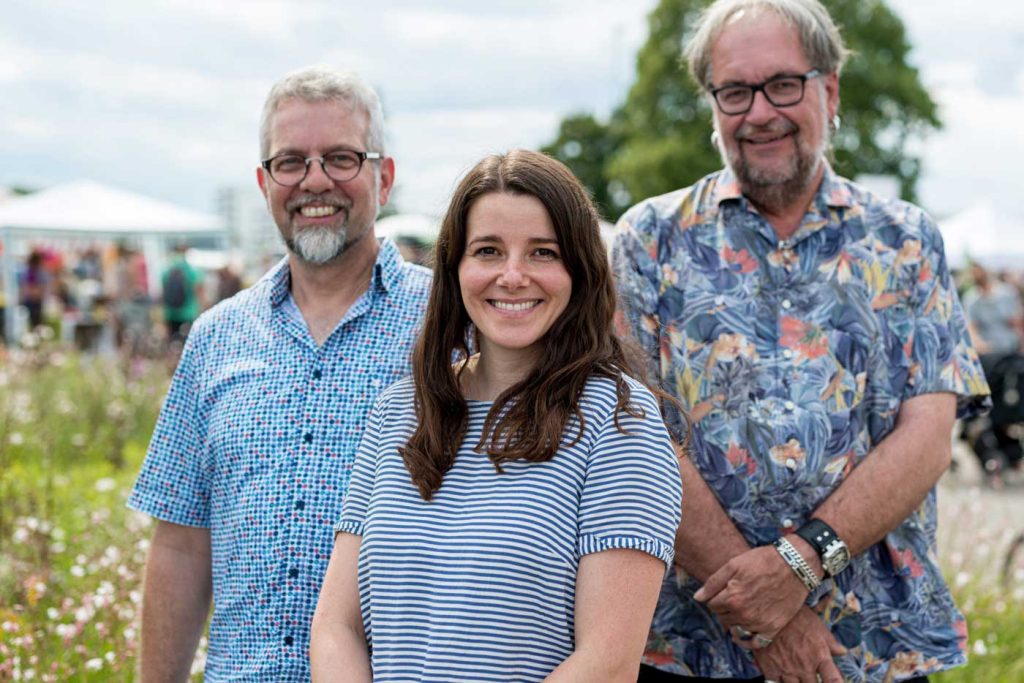 Von links nach rechts: Pastoralreferent Richard Link (kath. Kirche), Rebecca Kehrberger (CVJM), Pfarrer Bernd Brucksch (ev. Kirche)